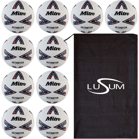 Mitre Ultimatch Footballs x10 Match Balls