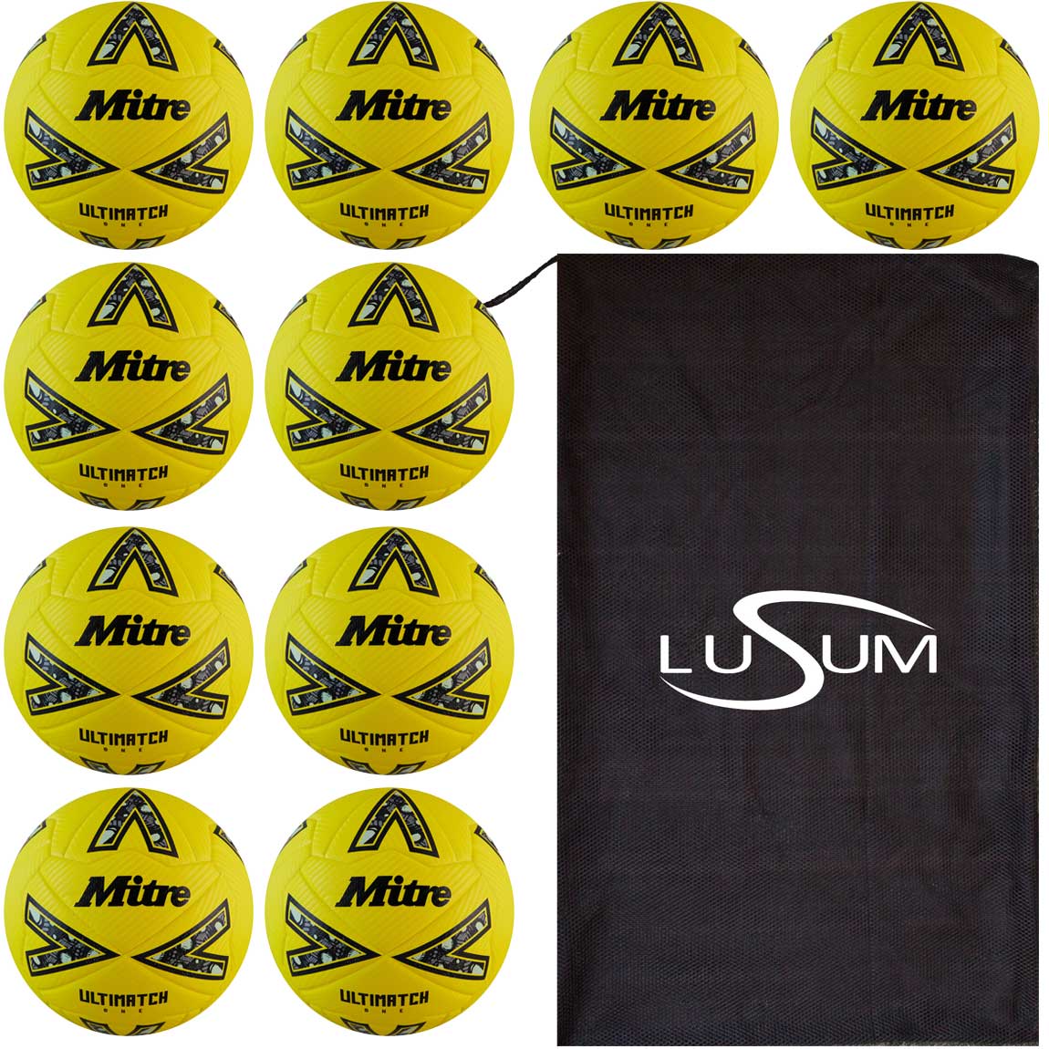 Mitre Ultimatch Footballs x10 Match Balls